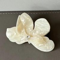 Pince à cheveux florale en acétate avec strass pour mariage, bal de promo, fête et usage quotidien