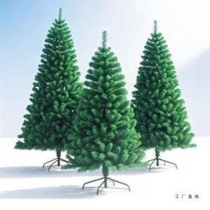 Arbre <span class=keywords><strong>de</strong></span> Noël artificiel <span class=keywords><strong>de</strong></span> luxe en PVC crypté, directement <span class=keywords><strong>de</strong></span> l'usine, arbre nu, décorations pour la maison, centre commercial, utilisation en extérieur, fête - Product Image 3