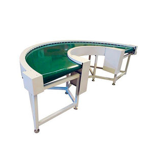 Modulaire industriel 30 45 60 90 Ligne de production de convoyeur à bande en PVC incurvé à 180 degrés Fabricant de bandes transporteuses tournantes - Product Image 1