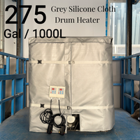 Chauffe-réservoir électrique MEGA YUNENG pour IBC 1000L, veste chauffante isolée, thermostat numérique, 4000W, 120V, portable, pour usage industriel