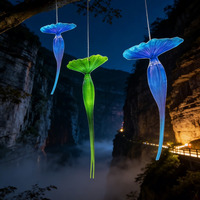 Lanternes suspendues LED certifiées IP65 avec des motifs lumineux pour les jardins, les parcs, les zones scéniques, les arbres et l'éclairage du tourisme culturel