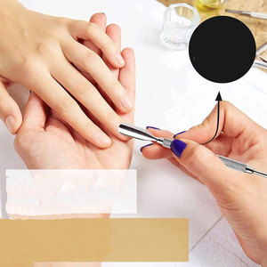 Pousse-cuticules et coupe-cuticules double extrémité Morje Surgical en acier inoxydable réutilisable de haute qualité pour le nettoyage des ongles et l'élimination des peaux mortes - Product Image 2