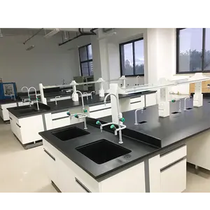 SEFA8 diakui laboratorium kimia furnitur microbiologi meja kerja lab bangku kerja dengan Cuci Tangan