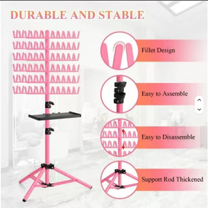 Metal Braid Adjustable Hair <b>Stand</b> Hair Braiding Tool Holder Display - Product Image 4