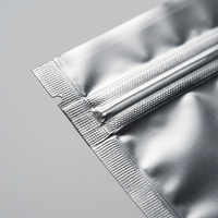 Sac de protection antistatique ESD avec fermeture éclair, sac en plastique CPP argenté métallisé refermable pour HDD, SSD ou autres appareils électroniques