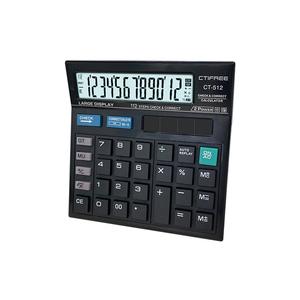 เครื่องคิดเลข CT-512<span class=keywords><strong>บัญชี</strong></span>สำนักงานพลังงานแสงอาทิตย์ ctifree สำหรับเครื่องคิดเลขสำนักงานรายวันและ<span class=keywords><strong>พื้นฐาน</strong></span>พลังงานแสงอาทิตย์ - Product Image 4