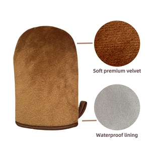 Kit de bronzage sans soleil pour le visage, ensemble de gants applicateurs de bronzage auto-bronzant imperméables pour l'application de lotion corporelle - Product Image 2