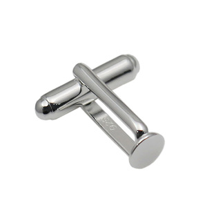 Bán Sỉ Khay Tròn Nhỏ Khay Khuy Măng Sét Bằng Bạc Ý 6MM Màu Bạc Cho Nam Khay Cài Khuy Măng Sét Phẳng Cho Nam Khay Cài Đặt Trống - Product Image 4