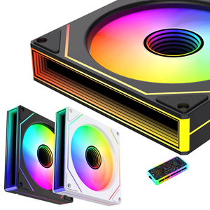 Custom OEM 120x120x25mm ARGB PC ventola di raffreddamento 32CFM con cuscinetto idraulico CPU/GPU/PS5 alluminio cassa del <span class=keywords><strong>Computer</strong></span> dissipatore di calore - Product Image 3