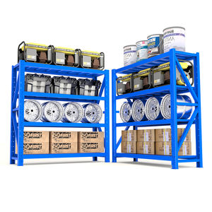 פלדה כבדה מזרן מערכת מירוצים מחסן פלדה מדפי אחסון תעשייתי מתכווננת מדפים קיבולת גדולה - Product Image 2