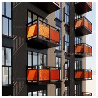 Rail de rambarde de balcon en Aluminium et verre, Balustrade sans cadre + balancier en Aluminium