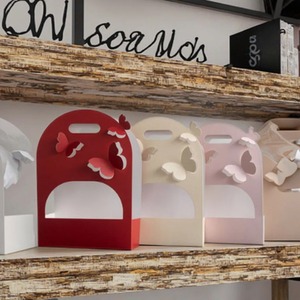 Suministros para floristería, caja de flores de papel kraft, caja de regalo para rosas, embalaje de cartón, adecuado para regalos y flores, personalizable - Product Image 1