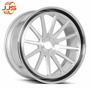 JJS Roue de voiture de tourisme en alliage d'aluminium forgé personnalisé en deux pièces de 18 à 22 pouces poli pour Audi A7 S7 <span class=keywords><strong>RS7</strong></span> - Product Image 3