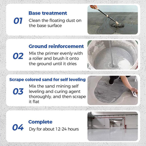 Bán buôn Epoxy cát khai thác sàn sơn nước dựa trên đá cẩm thạch hiệu ứng Epoxy nhựa màu cát màu tự san lấp mặt bằng sàn sơn - Product Image 5