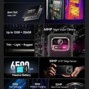 สมาร์ทโฟน Ulefone Armor 25T รุ่นทนทาน 12+256GB Android 14 NFC CDMA กันกระแทก แบตเตอรี่ 6500mAh กล้องถ่ายภาพความร้อน กล้องมองกลางคืน 50MP - Product Image 5
