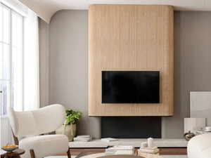 Décoration intérieure, panneaux en bois flexible en chêne naturel et en noyer pour table d'îlot, armoire, meubles, revêtement mural - Product Image 5