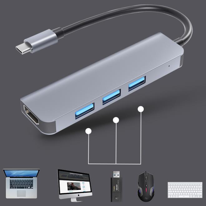 4 в 1 Multi Type-c Usb концентратор до Мульти Usb 3,0 4k/2k USB-C концентратор кабель адаптер