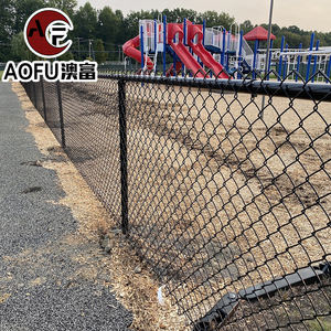 부식 방지 간단한 설치 맞춤형 녹색 PVC 체인 링크 메쉬 놀이터 울타리 체인 링크 울타리 - Product Image 3