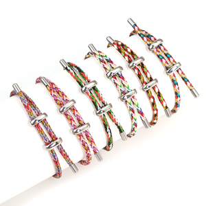 <span class=keywords><strong>Bracelet</strong></span> en <span class=keywords><strong>fil</strong></span> d'acier rigide 3D à faire soi-même, cordon coloré, <span class=keywords><strong>bracelet</strong></span> réglable avec breloques, boucle <span class=keywords><strong>argent</strong></span>ée, <span class=keywords><strong>bracelet</strong></span> en acier inoxydable étanche - Product Image 4