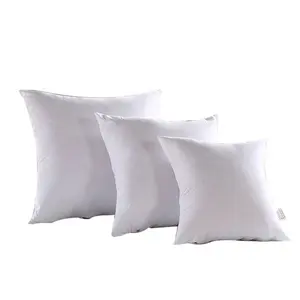 Grosir 45*45 bantal lempar poliester bantalan dalam dekoratif persegi sisipan