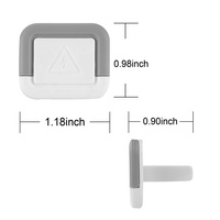 Cache-prise enfant transparent pour prise américaine, sécurité bébé, éclairage LED, serrures magnétiques pour armoire, sangles de sécurité, marque JINJIU, modèle E02