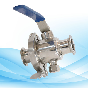 صمام كروي بمحرك هوائي قابل للتخصيص OEM للتحكم في المياه بسعر صحي SS316L - Product Image 1