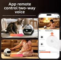 Robot Compagnon Intelligent pour Animaux de Compagnie avec Caméra de Surveillance, Télécommande, Contrôle Mobile, Visionnage à Distance et Audio Bidirectionnel