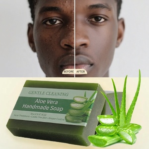 Jabón Artesanal de Marca Privada, Blanqueador, Sólido, a Base de Hierbas y Aloe Vera, <span class=keywords><strong>Gel</strong></span> de Ducha Antiacné, Limpiador <span class=keywords><strong>Facial</strong></span> Blanqueador - Product Image 2