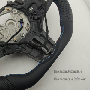 Unique Design Perforated Leather Red Top Stripe Steering <b>Wheel</b> for BMW G20 G30 G01 3 Series 5 Series Car Steering <b>Wheel</b> - Product Image 5