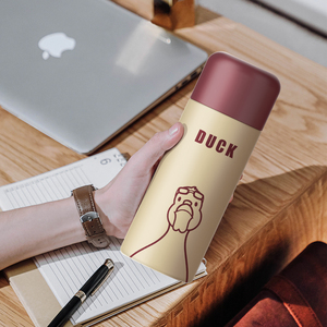 2024 New Cute 3d Printed Cup Straw Vacuum Style 600ml Insulated Water <b>Bottle</b> With Straw - Product Image 5