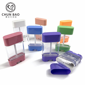 Flacon <span class=keywords><strong>de</strong></span> crème solaire en plastique à visser <span class=keywords><strong>de</strong></span> 75 g et 90 g, emballage cosmétique, remplissage par le bas, stick déodorant <span class=keywords><strong>vide</strong></span> transparent - Product Image 1