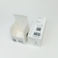 Emballage solide, petite boîte blanche, emballage en papier blanc uni, boîte en carton blanc, boîte cosmétique en carton blanc