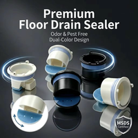 Sellador de Desagües de Piso 40-45mm - Antiolores y Antiplagas, Válvula Antirretorno, para Baño, Cocina y Desodorante de Alcantarillado