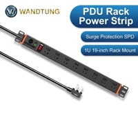 Barre d'alimentation en alliage d'aluminium de qualité supérieure, conforme aux normes allemandes, 8 prises, indice de protection IP66, montage en rack, PDU pour racks de serveurs, 230V
