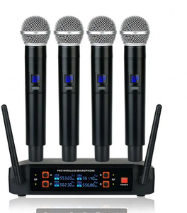 Micrófono Inalámbrico VHF de Mano AOSHEN de 4 Canales para Karaoke y Canto en Casa - Product Image 2