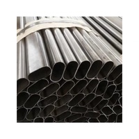 Tubo Ovalado Plano de Acero 15x30mm Negro/Plateado FGA, Barra para Colgar Ropa en Armarios y Guardar Ropa