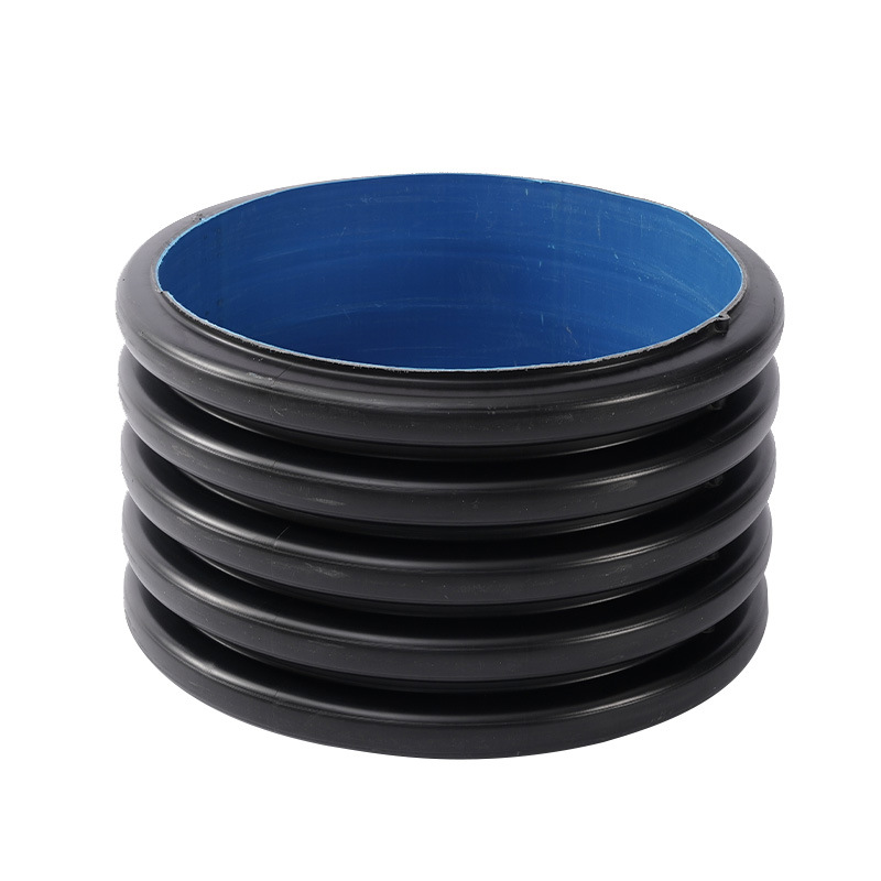 Custom Size Accepted HDPE Double Wall Corrugated Pipe Durable Factory Underground Water Fire Fighting or Plastic Tube