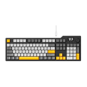 Ak35i V3 Seafoam Switch (oem Black-<b>grey</b>-yellow) Wired Hot-swappable Custom Mechanical Keyboard Ak35i V3 Seafoam Switch (oem - Product Image 1