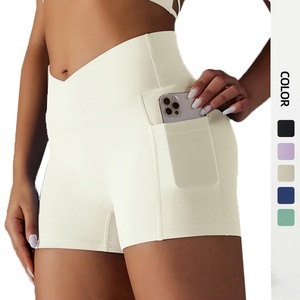 Customized Women's Premium Quality High Waist Butt Lift Workout Yoga Compression <b>Slimming</b> Yoga <b>Shorts</b> - Product Image 2