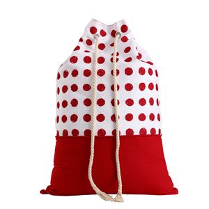 <strong>Wholesale</strong> Sublimation <strong>Christmas</strong> <strong>Gift</strong> Bag Drawstring Printed Polka Dot element <strong>Christmas</strong> Bag - Product Image 3