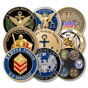 カスタマイズされたロゴダイキャスティングメタルゲームコイン現代アンティーク米国フリーメーソンベテランエナメルチャレンジコインカスタム金属収集品 - Product Image 2