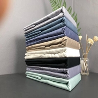 Ensemble de literie 4 pièces en fibre de bambou 100% rafraîchissante, ensemble de literie complet doux et lisse avec drap-housse, drap plat et taies d'oreiller