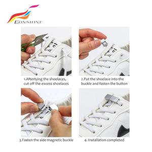2023 il più nuovo 1 paio di lacci delle scarpe senza cravatta fibbia magnetica magnetica per lacci delle scarpe per lacci delle scarpe da ginnastica - Product Image 6