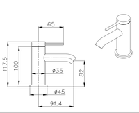 Robinet mitigeur de lavabo à un niveau, couleur grise économique à bas prix, froid et chaud pour salle de bain