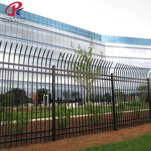 Panneaux de clôture métalliques décoratifs de 6 pieds de haut, poteaux galvanisés, mur extérieur préfabriqué, clôture <span class=keywords><strong>tubulaire</strong></span> en acier galvanisé <span class=keywords><strong>pour</strong></span> jardin - Product Image 6