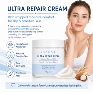 Crème Réparatrice Ultra Intensive à la Céramide et à l'Avoine Colloïdale pour la Barrière Cutanée, Hydratant Corporel Vegan Bio Éclaircissant et Hydratation Intense - Product Image 2