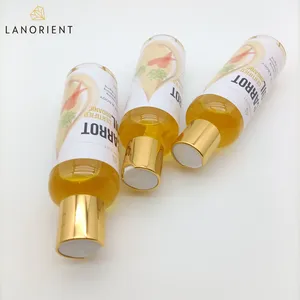 Huile de carotte biologique de marque privée OEM Glutathion Vitamine A Huile blanchissante Sérum éclaircissant pour le visage Huiles de massage pour le corps