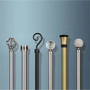 Manufacturer Custom Material Stainless Steel Window Decorative Roman Poles