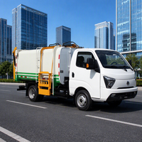 Camion à ordures électrique multifonctionnel à chargement latéral, véhicule de transport de déchets pour l'assainissement environnemental