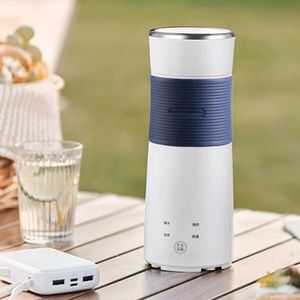 Draagbare Mini-Waterkoker 350W Verwarmingsvermogen Temperatuurregeling Roestvrijstalen Thermosbeker Voor Buitenreizen Warm Houden - Product Image 1